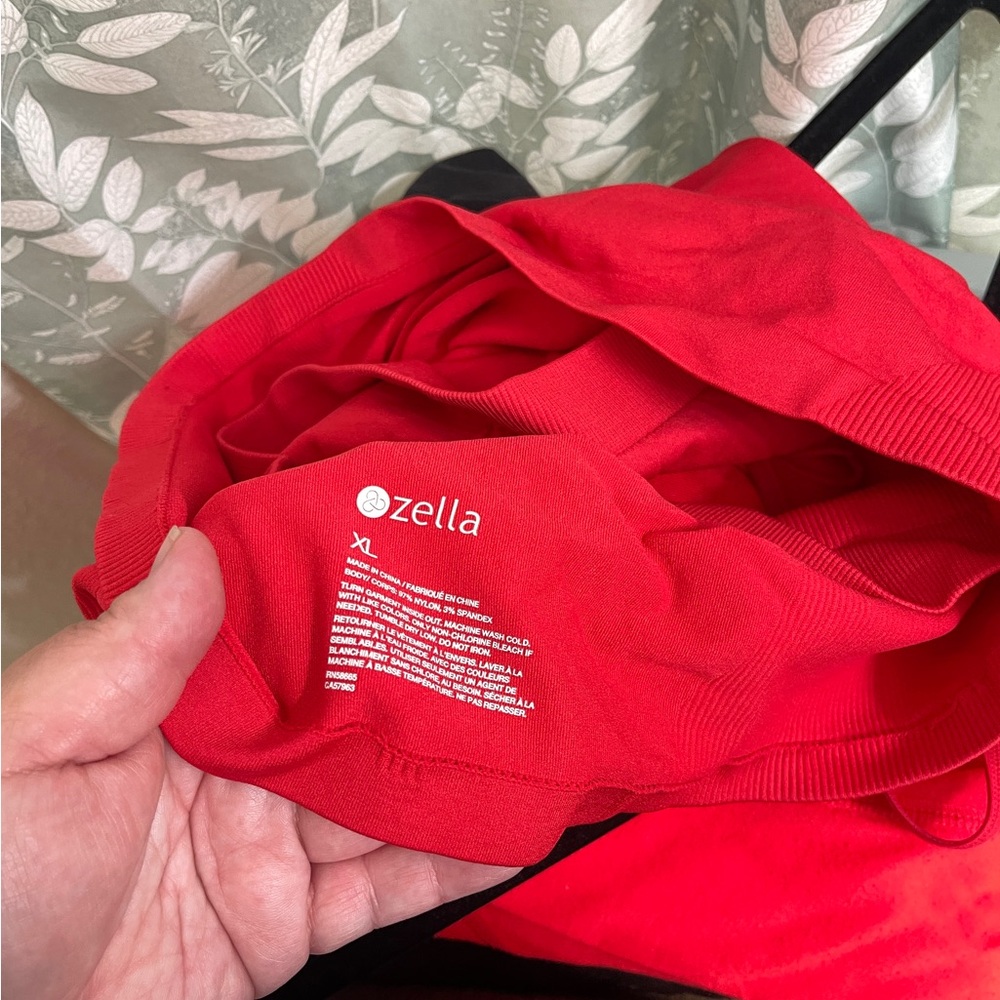 Zella Bold Red Activewear Sports Bra TopSize XL - Picture 3 of 3